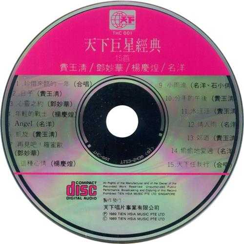 群星《天下巨星经典15首》1989[FLAC+CUE]