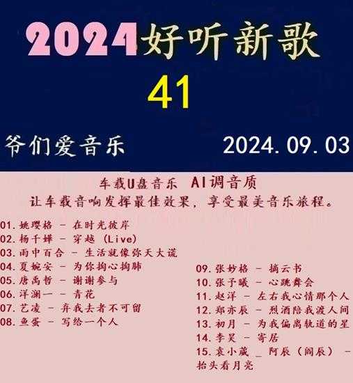 群星《2024好听新歌41》AI调整音效【WAV分轨】