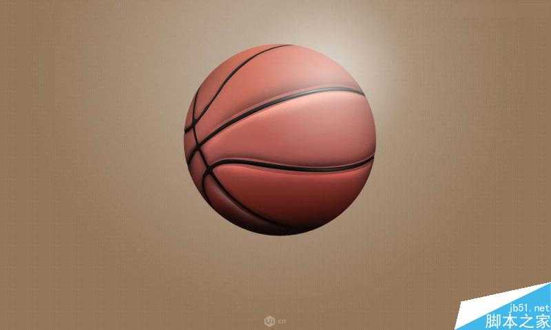 Photoshop绘制超逼真的立体篮球效果图