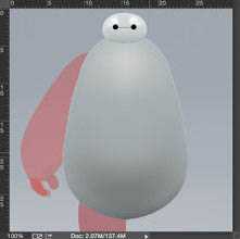 PS鼠绘超萌的大白