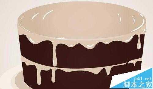 CDR怎么画一个巧克力草莓生日蛋糕?