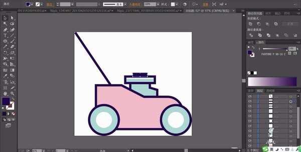 ai怎么绘制扁平化的农用车矢量图?