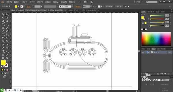 ai怎么手绘轮船飞船素材? ai船类矢量图的画法